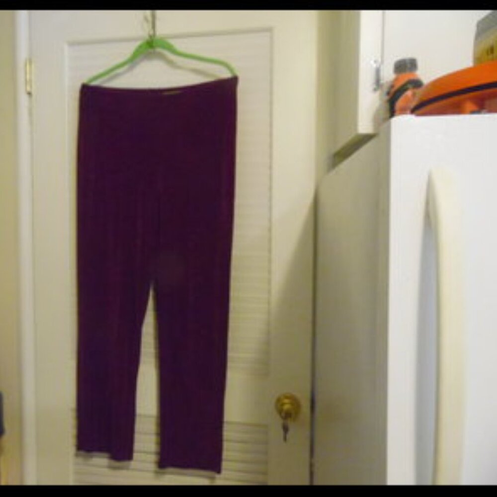 Citiknits Wide Long Leg Stretch Pull on Pants Size Medium